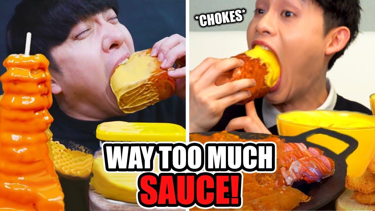 Mukbangers dipping in TOO MUCH SAUCE (Vox2 Compilation)