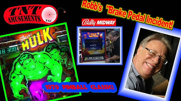#1268 Gottlieb INCREDIBLE HULK Pinball Machine-MS PACMAN-SPACE INVADERS Video Games-TNT Amusements