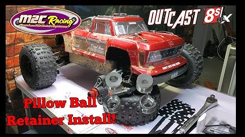 Arrma 8s Outcast M2C Pillow Ball Retainer Install.