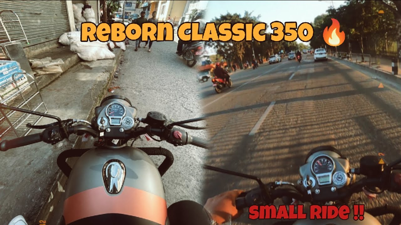 Small ride after first service reborn Classic 350 bullet bike / new road 