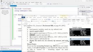 Restaurant Bill demo