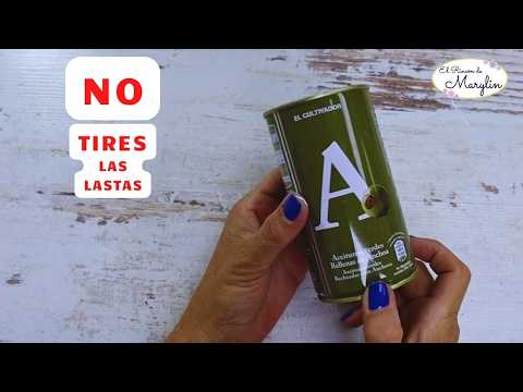 Manualidad FÁCIL: Lapicero Vintage con Lata Reciclada, Pintura y Papel Envejecido