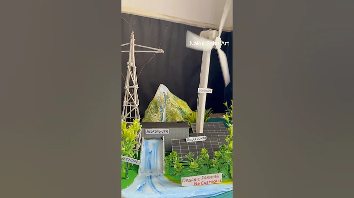 Science working model | Renewable energy Solar, wind and hydro power working model #shortsfeed thumbnail