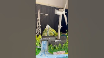 Science working model | Renewable energy Solar, wind and hydro power working model #shortsfeed
