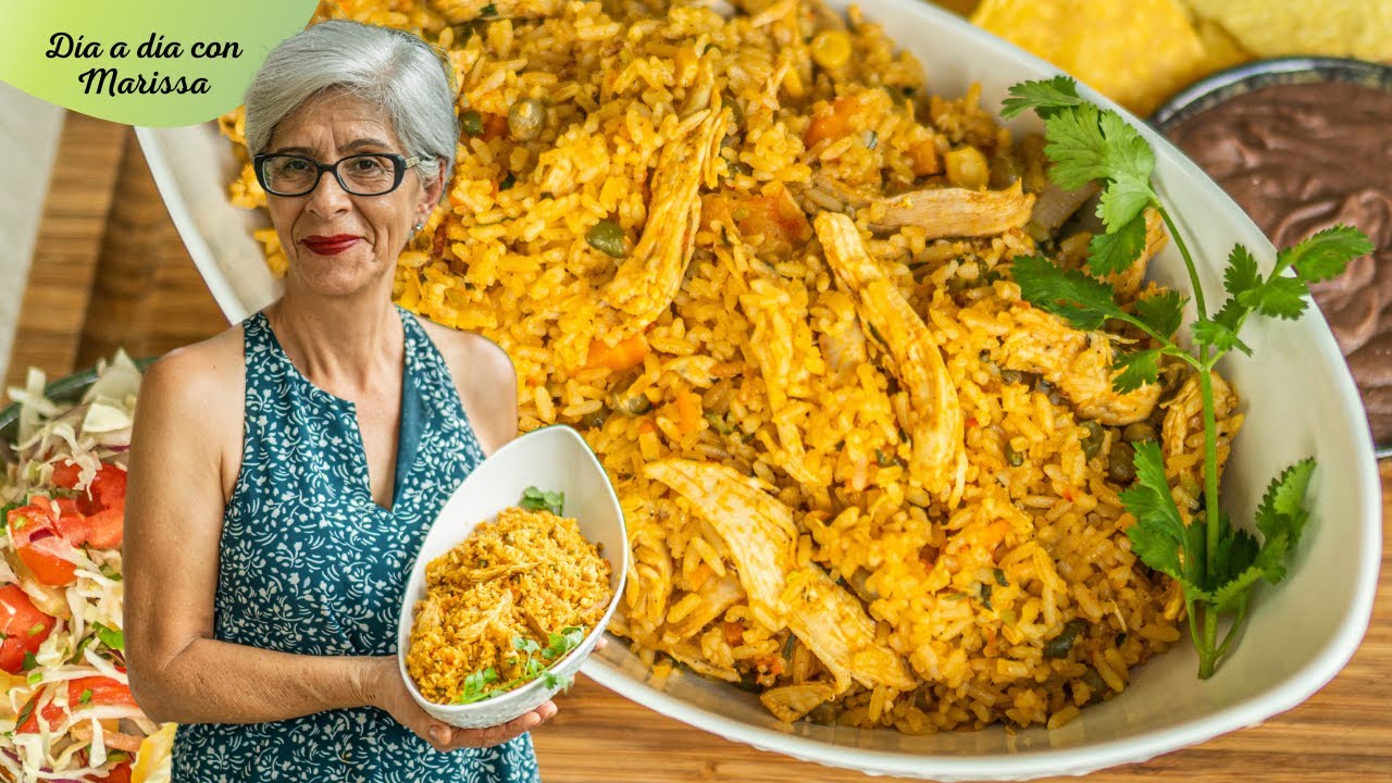 Delicioso arroz con pollo costarricense - YouTube
