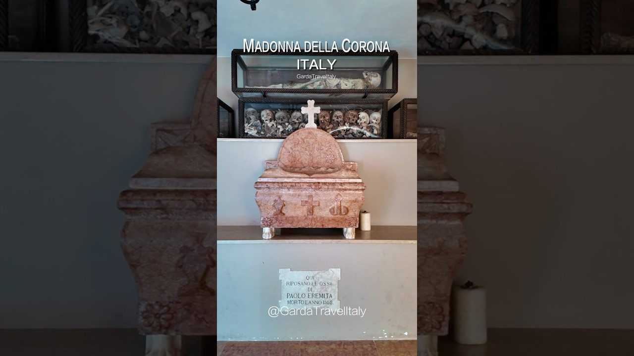 🕯️ Madonna della Corona, Italy | Skeletons Beneath the Cliff Church