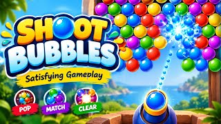 🔥 Shoot Bubbles – Super Satisfying Bubble Shooting Game 🎯🫧 | Relaxing Gameplay screenshot 1