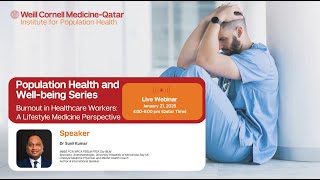 Webinar | Burnout in Healthcare Workers: A Lifestyle Medicine Perspective_Dr. Sunil Kumar