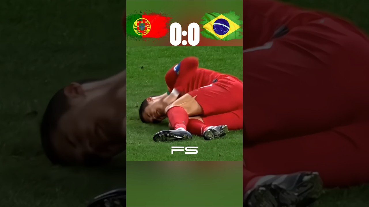 The day Ronaldo destroyed Neymar | Brazil vs Portugal is Ronaldo injury  || #football #shorts #cr7