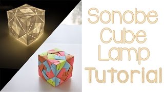 Origami Sonobe Cube Lamp Tutorial