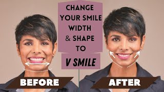 How to CHANGE Your SMILE Width and Shape to V SMILE screenshot 4