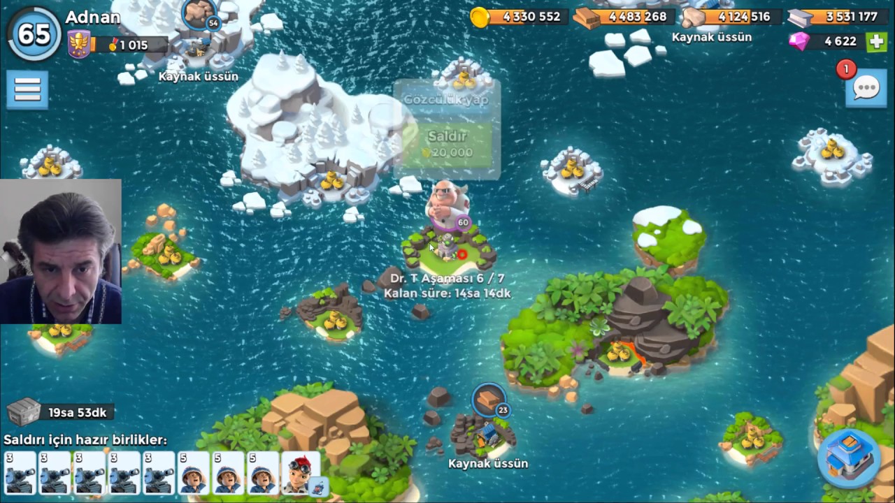 Dr T Terör Volkan Adası Boom Beach Türkçe