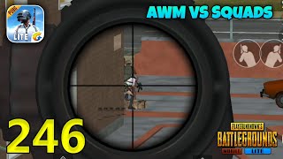 AWM vs Squads , Epic Squad Wipes | PUBG Mobile Lite