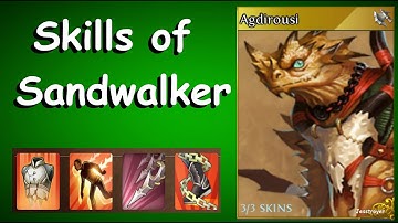 Heroes of Order and Chaos(HOC) Agdirousi - Sandwalker, Skills Gameplay