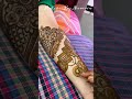 Floral arabic themed henna design step by step