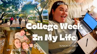 College Week In My Life|| Junior at Texas State University, Daily Routine, and Studying