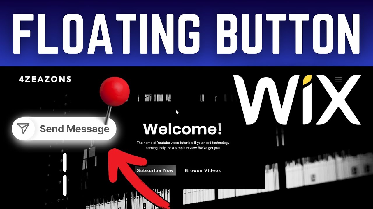 How To Add Floating Action Button to Website in Wix (Pin to Screen)