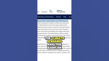Top Banks Undergoing Climate Scenario Analysis in 2023