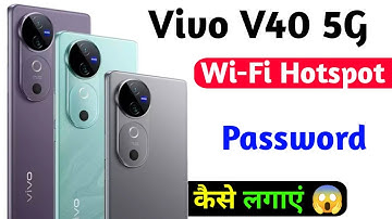 hotspot password changer setting vivo v40 | vivo v40 hotspot password change kaise kare