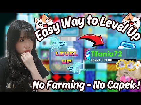 CARA NAIKIN LEVEL tanpa FARMING !! Easy Method & Ga Capek 😡 !! || GROWTOPIA