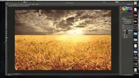 Creating a light ray in Photoshop