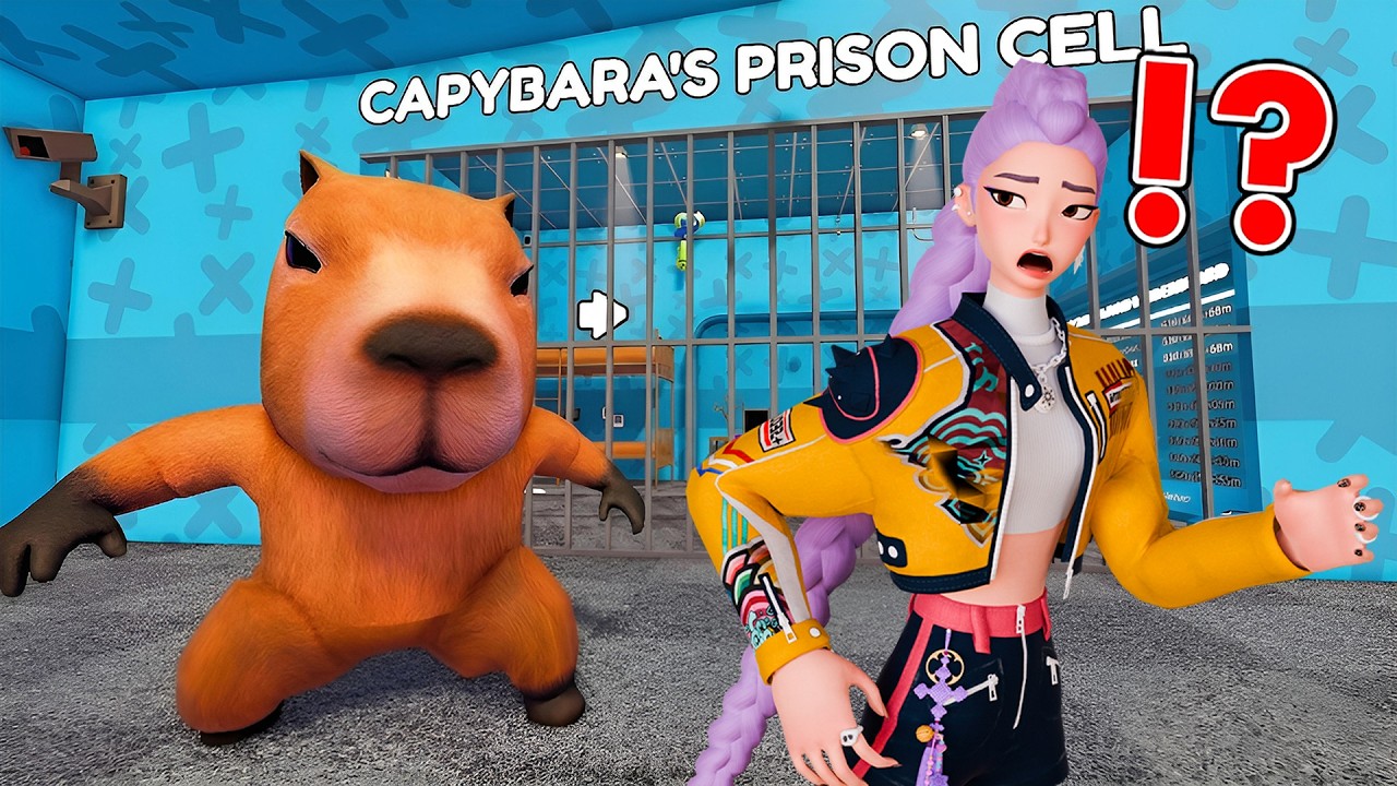 Rumi Plays Escape CAPYBARA'S Prison Run in Roblox (OBBY) - YouTube