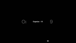 Organize - 19 lyrics/sözleri #shorts