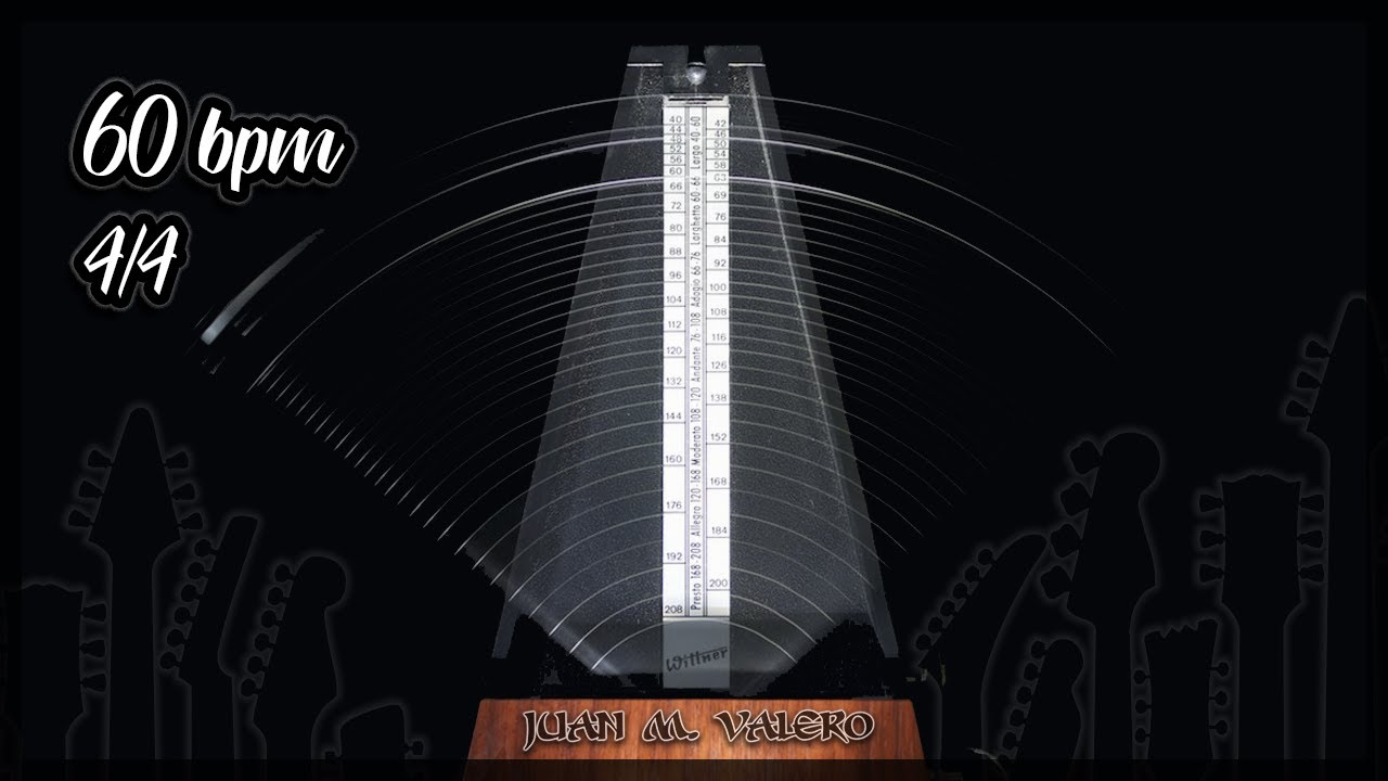 60 ⌚ METRONOMO 60 bpm Sonido de STICKS (metronome, metronom, 節拍器