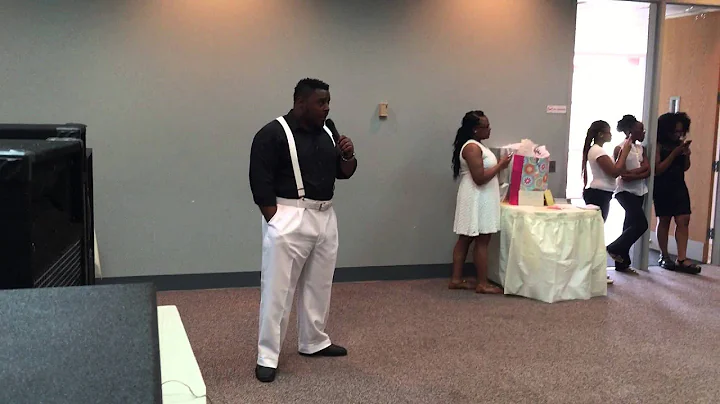 Me singing the Jamie Foxx wedding song at Ila's we...