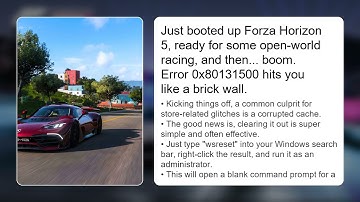How to Fix Forza Horizon 5 Error 0x80131500 | Store Services Bug