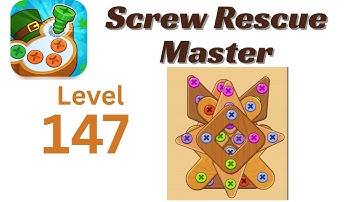 Screw Rescue Master Level 147 Walkthrough 🔩🧩 | Go Answer