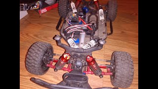 E7:  Traxxas slash 4x4 VXL Shock replacement w/ big bore aluminum shocks