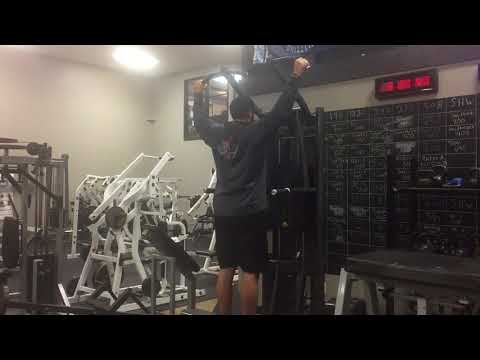 Machine Assisted Wide Grip Pullups