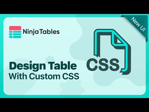 Upgrade Your WordPress Tables with Custom CSS I Ninja Tables