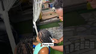 faux locs for a beautiful lady DM/contact 059🌸460🌸4789#braids#locs#explore#viral#cupcut#fyp