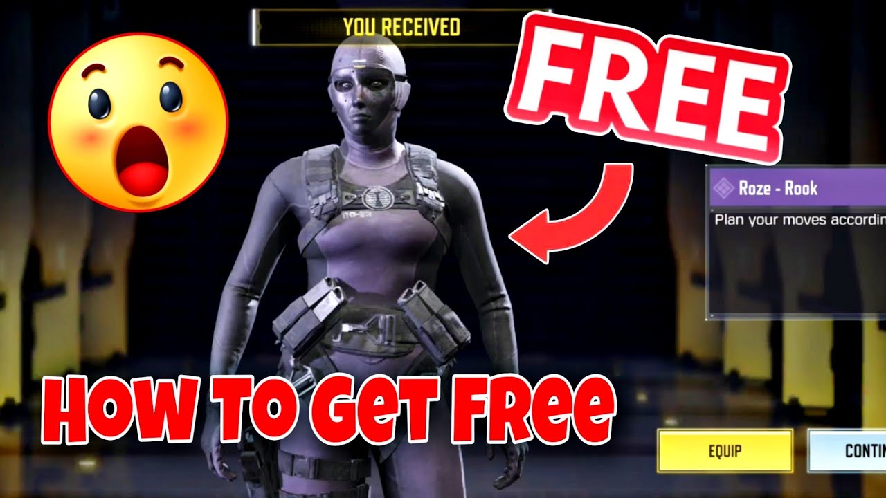 How To Get *FREE* Roze Rook Skin in CODM 2025 | get free emote in codm ...