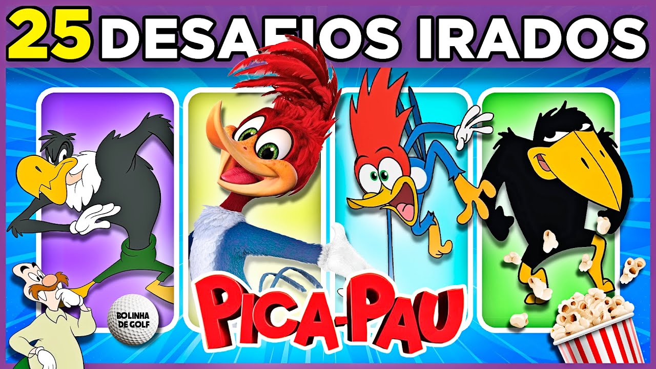 🌴🐦QUIZ DO PICA-PAU | 25 desafios divertidos para testar seus conhecimentos e memória  