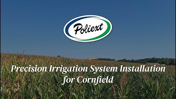 Precision Irrigation System Installation for Cornfield | Poliext SDI T-500