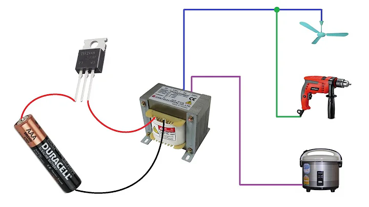 I make the world's most simple inverter 12V to 220V , no IC , 50Hz