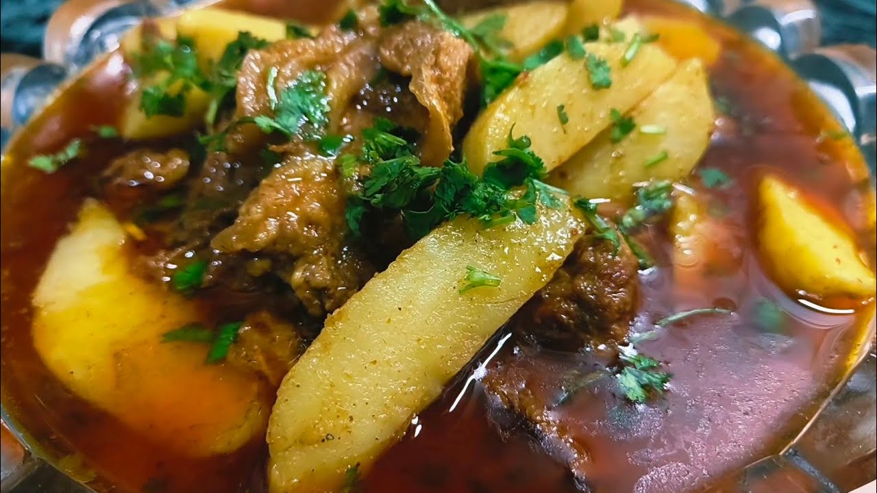 Bahut hi tasty aalu gosht ki recipe