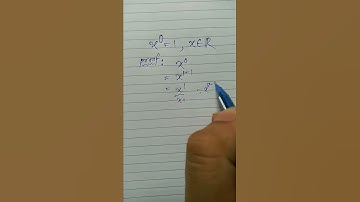 How🤔 any number to the power 0 (zero) = 1 👈 | #shorts  #proof #maths #ytshorts