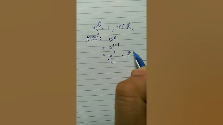 How🤔 any number to the power 0 (zero) = 1 👈 | #shorts  #proof #maths #ytshorts