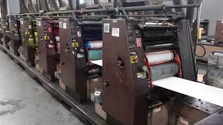 1995 Diddie Vip 8-Color Web Offset Press Variable Cutoff Versatility