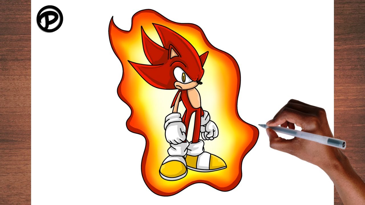 HOW TO DRAW FIRE SONIC