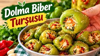 DOLMA BİBER TURŞUSU NASIL YAPILIR?🫑 TURŞU TARİFLERİ 💯