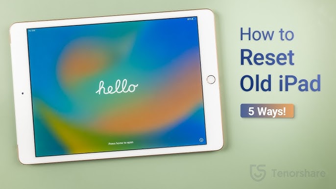 5 Simple Ways To Factory Reset Your Old Ipad 2024