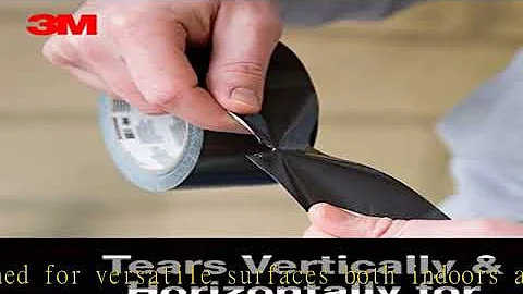 3M Multi-Use Colored Duct Tape, Black with Strong Adhesive and Water-Resistant Backing, Multi-Surfa