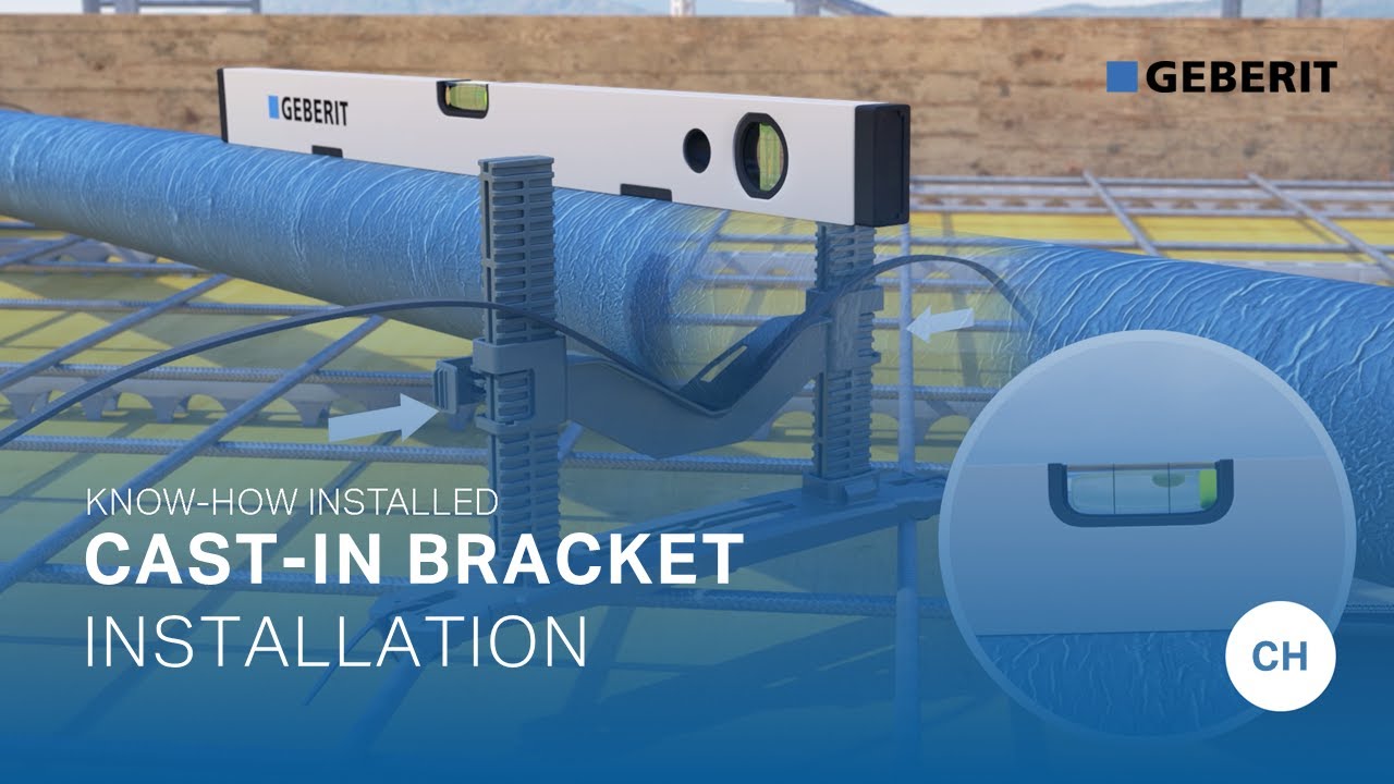 Geberit Cast-in bracket - Installation CH