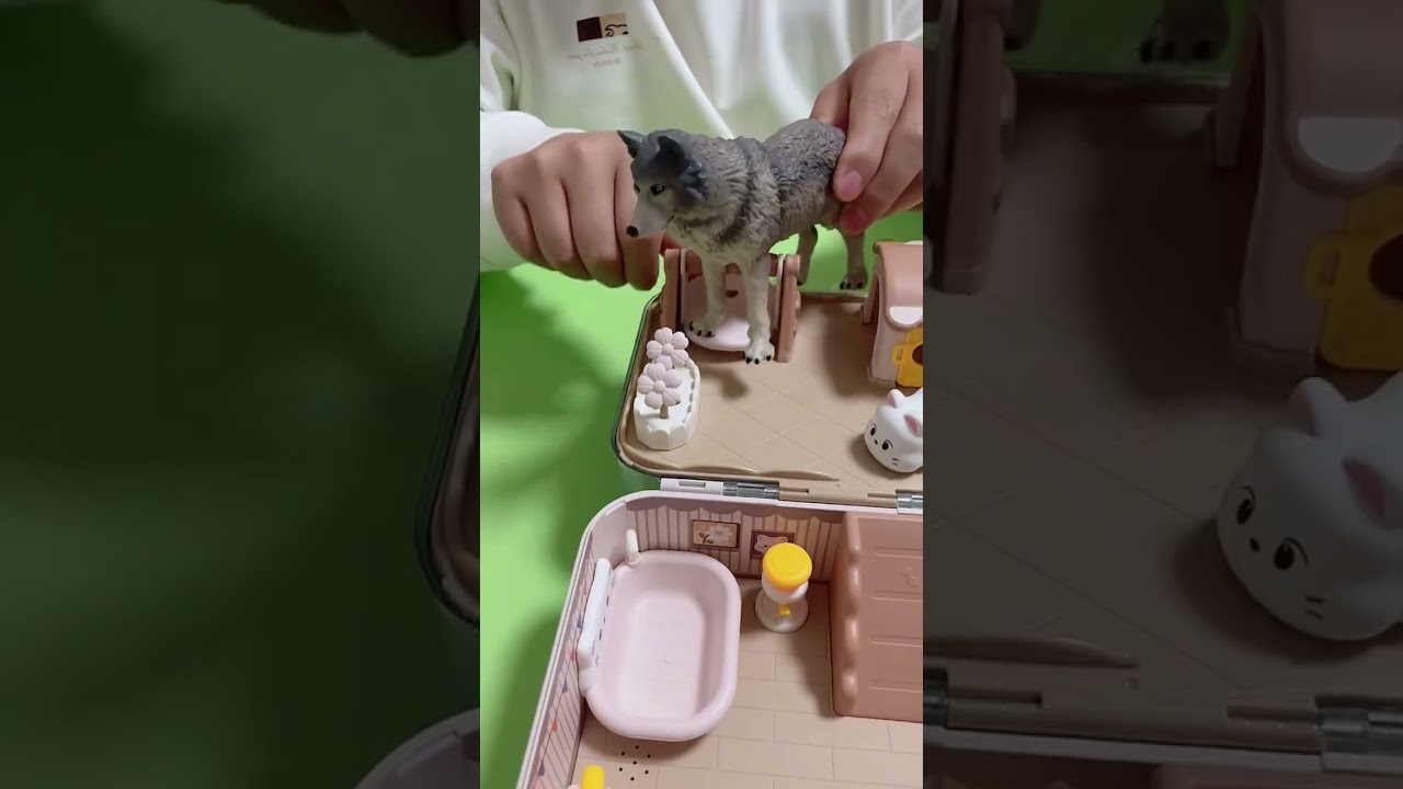 Wolf Takes Over Cat’s House 😂 Full Funny Challenge! #funny #craft #inspiringstory 