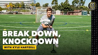 Breakdown Knockdown DEFENSIVE DRILL | At Home Lacrosse Workout